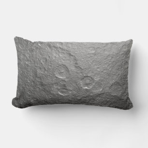 Detailed Full Moon Photo High-Res Lunar Surface Lumbar Cushion