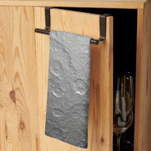 Detailed Full Moon Photo High-Res Lunar Surface Tea Towel