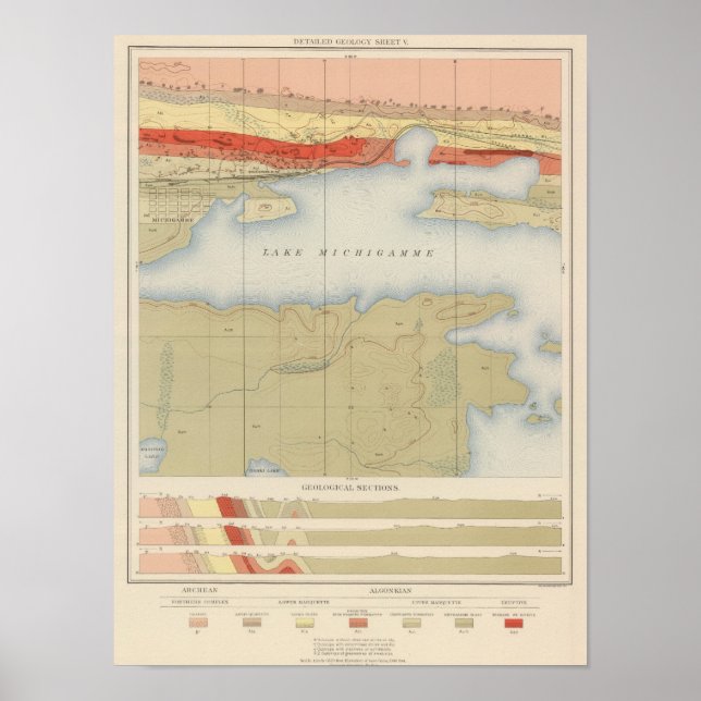 Detailed Geology Sheet V Poster (Front)