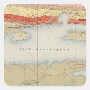 Detailed Geology Sheet V Square Sticker