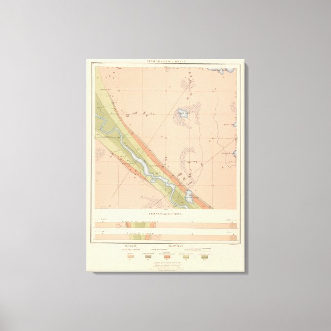 Detailed Geology Sheet X Canvas Print (Front)