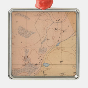 Detailed Geology Sheet XXI Metal Tree Decoration