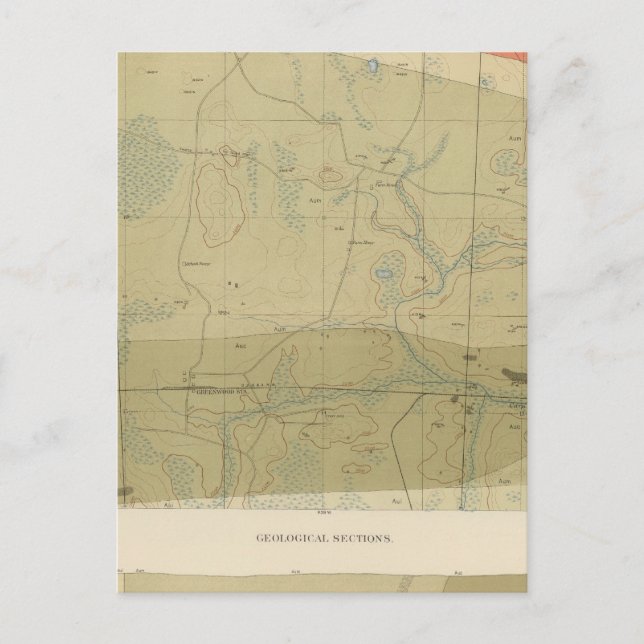 Detailed Geology Sheet XXII Postcard (Front)