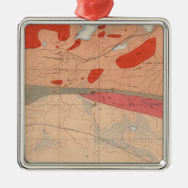 Detailed Geology Sheet XXIX Metal Tree Decoration (Front)