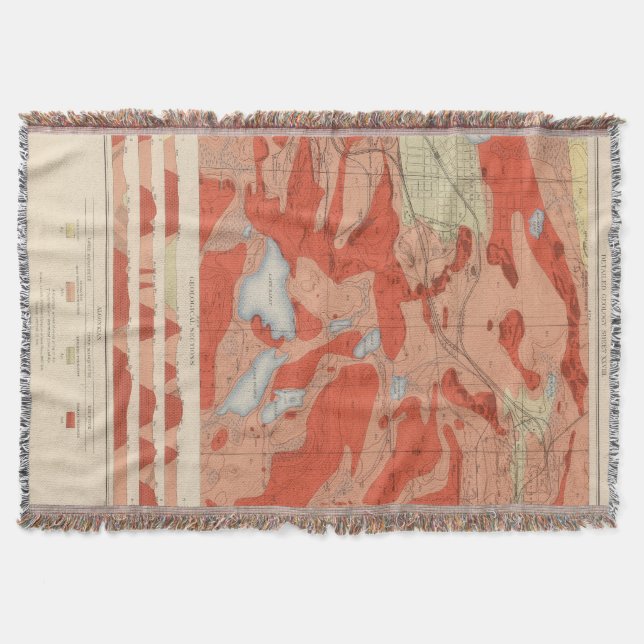 Detailed Geology Sheet XXVIII Throw Blanket (Front)
