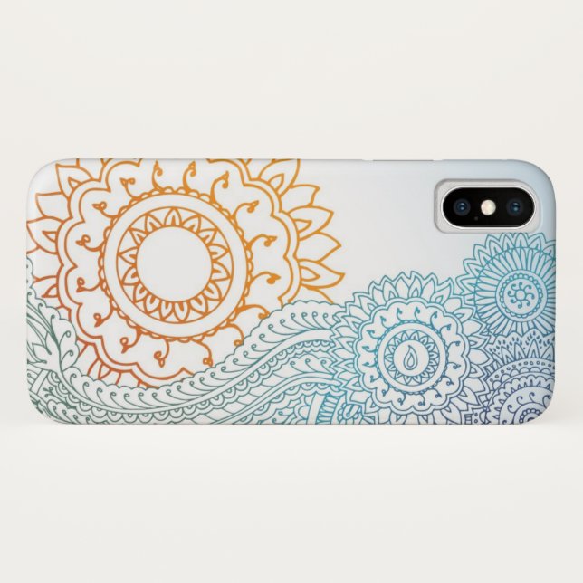 Detailed henna abstract sunrise Case-Mate iPhone case (Back (Horizontal))