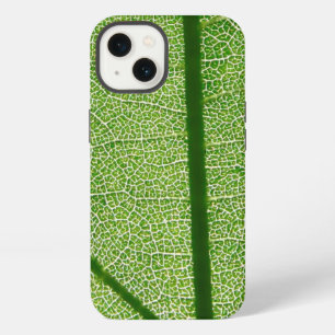 Detailed Look at a Green Leaf iPhone 13 Case