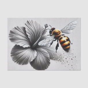 Detailed Macro View of a Honeybee Tissue Paper