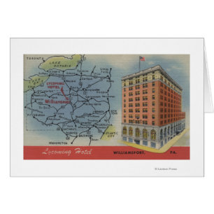 Detailed Map, Lycoming Hotel - Williamsport, PA