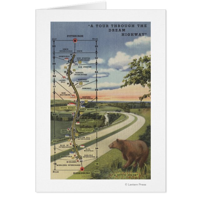 Detailed Map of the "Dream Highway" (Front)