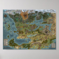 Detailed Map of the Forgotten Realms 
