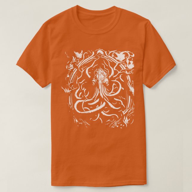 detailed octopus sea creature T-Shirt (Design Front)