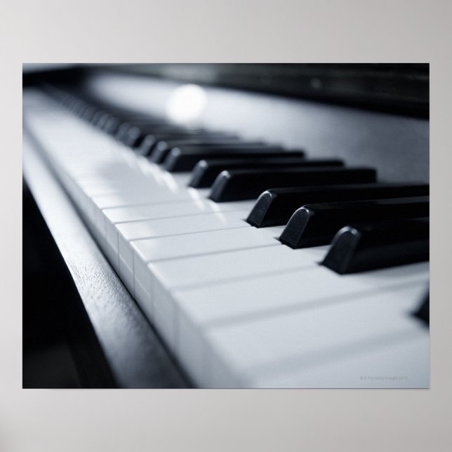 Detailed Piano Keys Poster (Front)