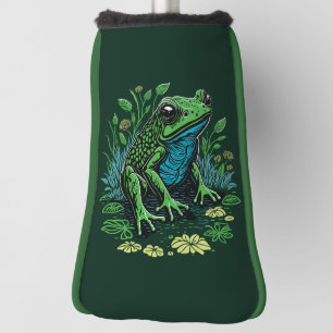 Detailed Pond Frog Golf Head Cover