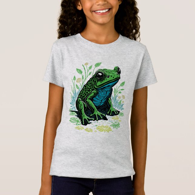 Detailed Pond Frog T-Shirt (Front)