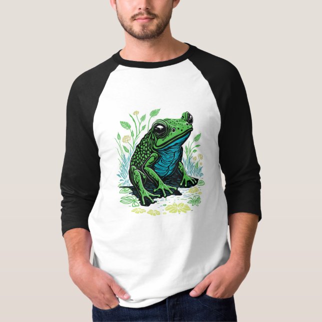 Detailed Pond Frog T-Shirt (Front)