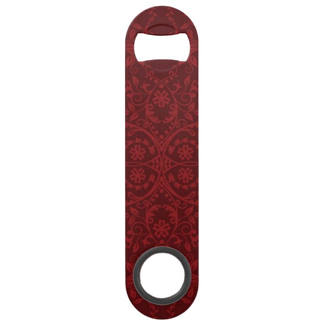 Detailed Red Floral Wallpaper (Front)