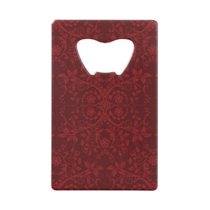 Detailed Red Floral Wallpaper