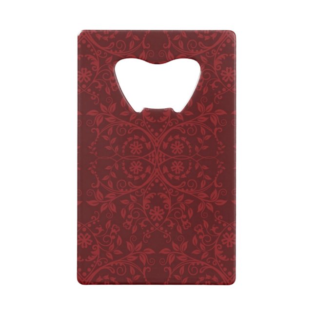 Detailed Red Floral Wallpaper (Front)