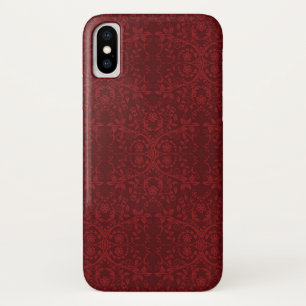Detailed Red Floral Wallpaper Case-Mate iPhone Case