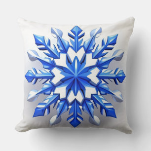 Detailed Snowflake Design Cushion