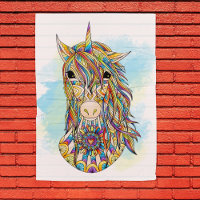 Detailed Unicorn Large Colouring Poster