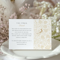 Detailed Victorian Love Birds Wedding Information