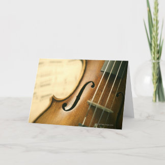 Detailed Violin Card