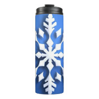 Detailed White Snowflake Design