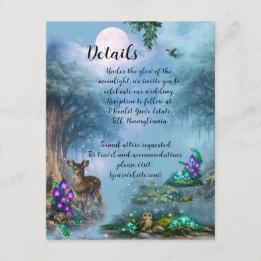 Details Bioluminescent Elegance Wedding Collection Enclosure Card