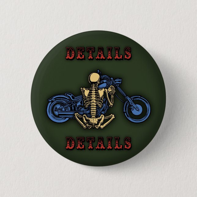 Details, Details... 6 Cm Round Badge (Front)