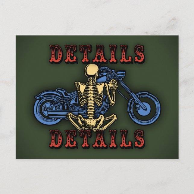 Details, Details... Postcard (Front)