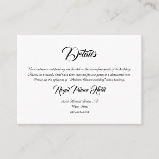 Details enclosure card | Blue Orchid