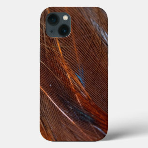 Details of a Peacock Feather iPhone 13 Case