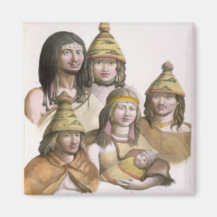 Details of headdresses in North West America (colo Magnet