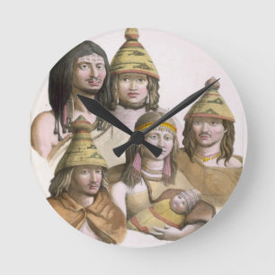 Details of headdresses in North West America (colo Round Clock