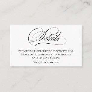 Details Simple, stylish website Enclosure Card