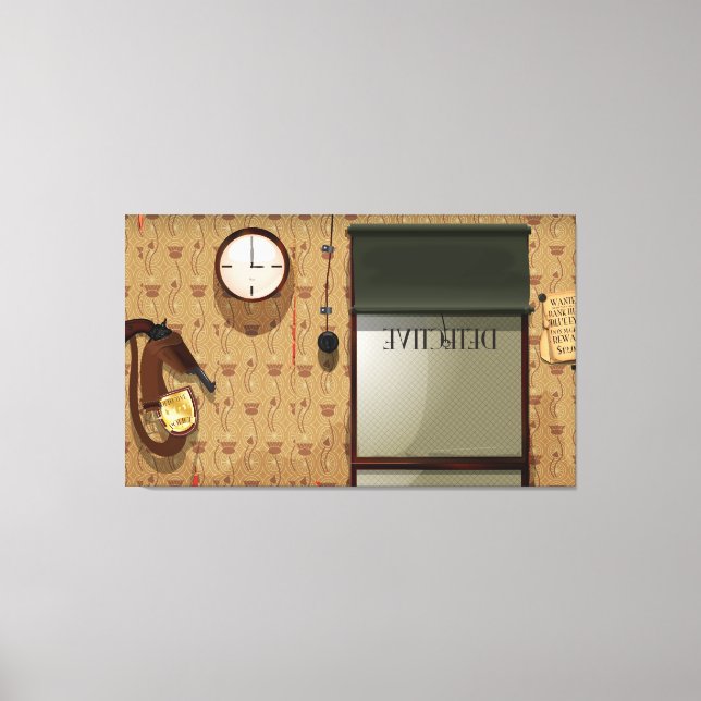 Detective agency canvas print (Front)