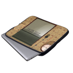 Detective agency laptop sleeve