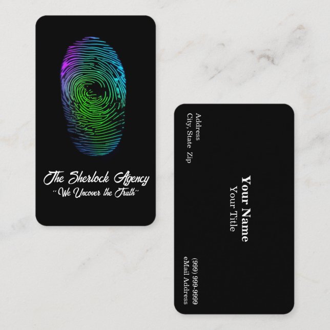 Detective Agency / Security Business Card (Front/Back)