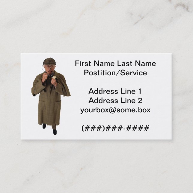 Detective Business Card (Front)