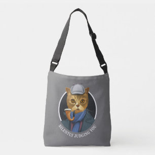 Detective Cat - Silently Judging You Crossbody Bag