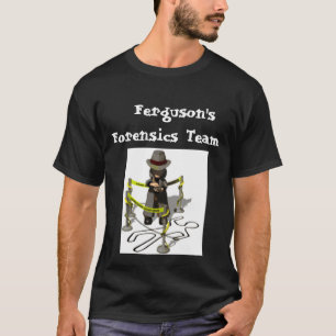 detective_crime_scene_lw, Ferguson'sForensics... T-Shirt