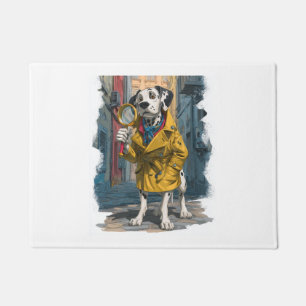 Detective Dalmatian – Crime Solver Dog Doormat