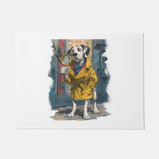 Detective Dalmatian – Crime Solver Dog Doormat