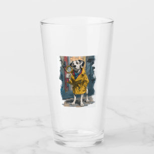 Detective Dalmatian � Crime Solver Dog Glass