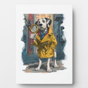 Detective Dalmatian � Crime Solver Dog Plaque