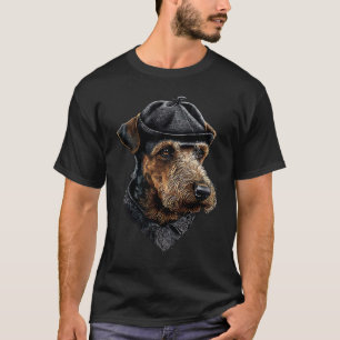Detective dog Airedale Terrier T-Shirt