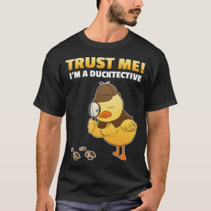 Detective Duck Sniffer Ducky breed bone T-Shirt