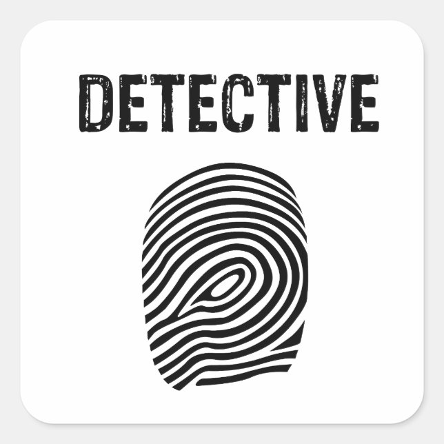 Detective, for detective square sticker (Front)